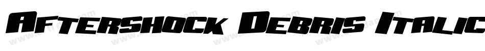 Aftershock Debris Italic字体转换
